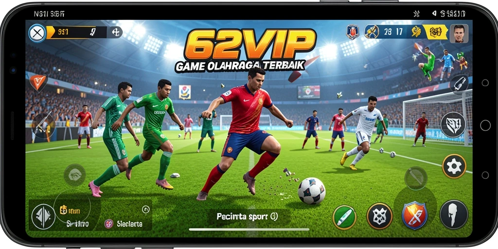Tampilan gameplay dari aplikasi 62VIP yang menarik.