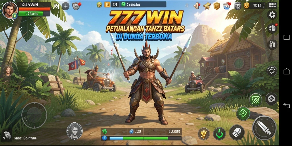 Screenshot gameplay 777WIN yang menampilkan eksplorasi dunia terbuka yang menakjubkan.