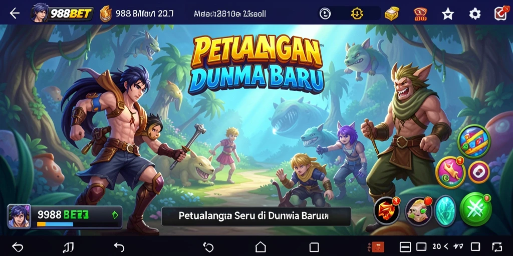 Screenshot gameplay 988BET yang menampilkan aksi petualangan yang mendebarkan.