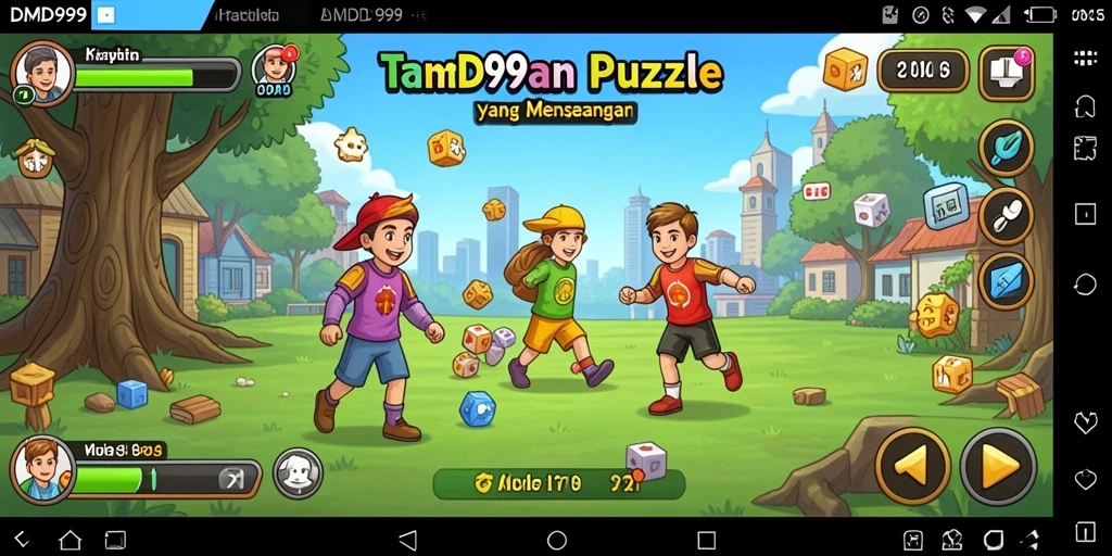 Tampilan gameplay DMD999 yang menarik dan penuh tantangan Puzzle.