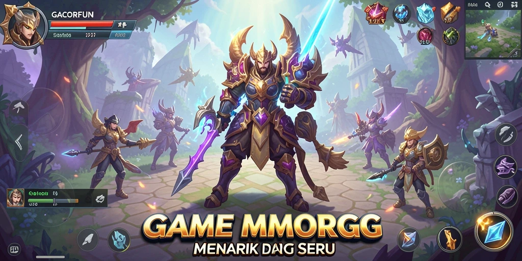 Tampilan gameplay seru dalam GACORFUN dengan pertempuran dinamis.