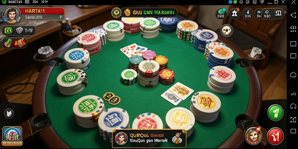 Tampilan gameplay QiuQiu yang menarik dan seru.