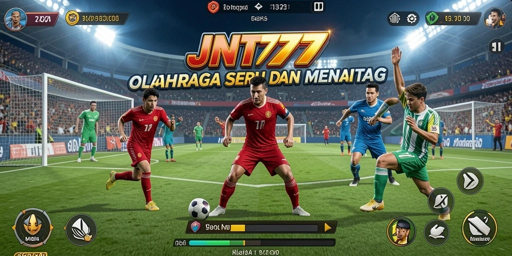Tampilan gameplay JNT777 yang menarik dan penuh aksi olahraga.