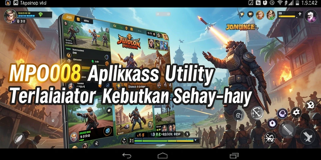 Tampilan utama MPO08 dengan fitur-fitur Utility yang lengkap.