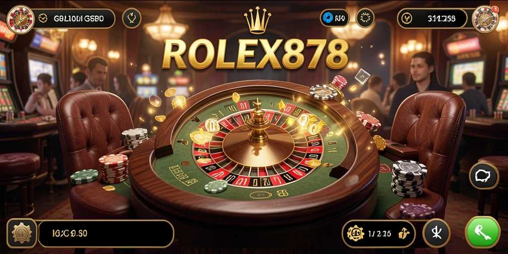 Tampilan gameplay Kasino di ROLEX878 yang mendebarkan.