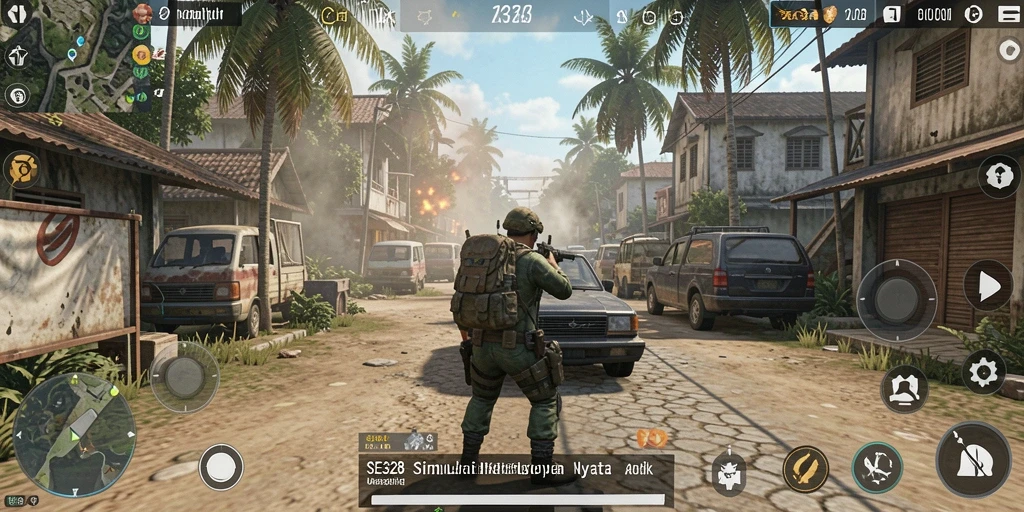 Tangkapan layar SE328 yang menunjukkan gameplay simulasi yang realistis.