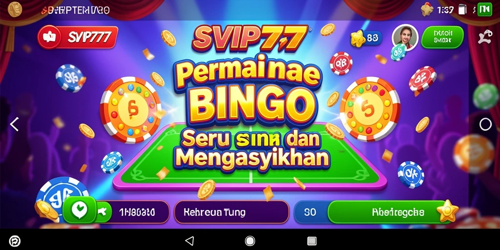 Gameplay seru SVIP777 yang penuh dengan angka dan keseruan Bingo.